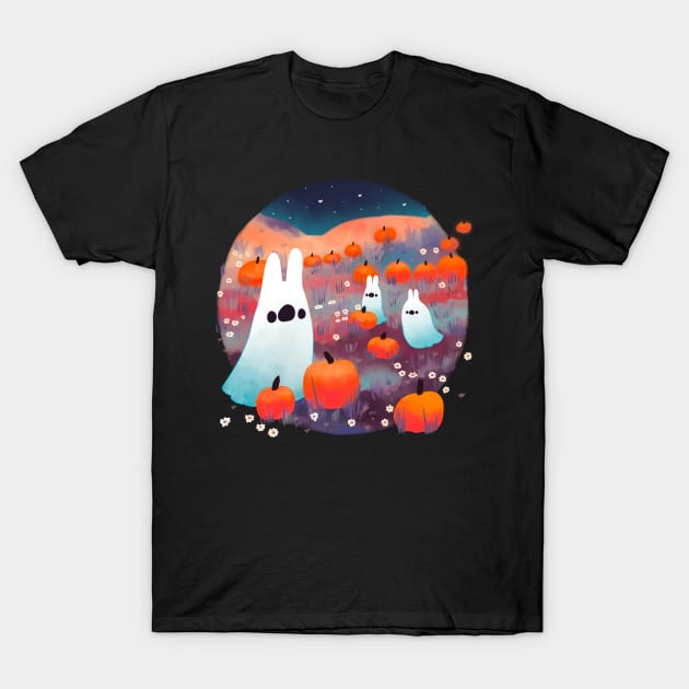 A Bright Night at the Pumpkin Patch T-Shirt by Magcelium